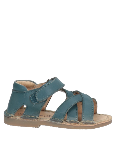 Oca-loca Kids'  Newborn Boy Sandals Pastel Blue Size 9.5c Soft Leather