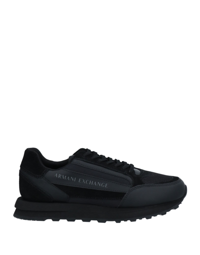 Armani Exchange Sneakers In Black