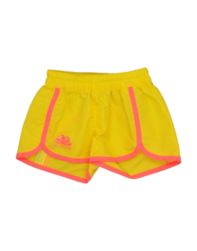 Sundek Kids' Beach Shorts And Pants In Yellow