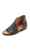 Free People Mont Blanc Asymmetrical Sandal In Black