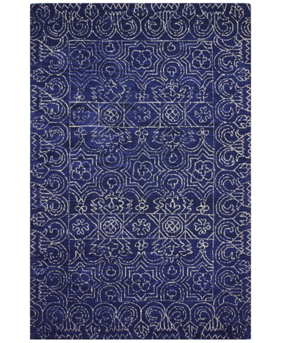 Bb Rugs Nico Nic-133 3'6" X 5'6" Area Rug In Navy