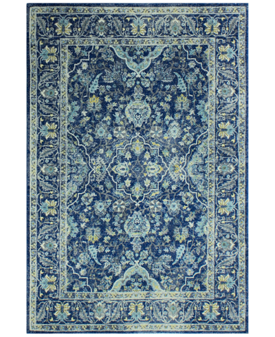 Bb Rugs Medley 5394a 3'6" X 5'6" Area Rug In Dark Blue