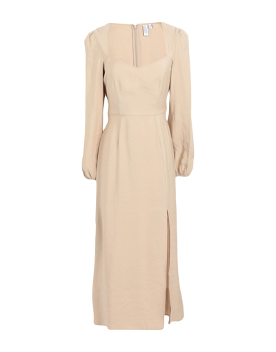 Other Stories &  Woman Maxi Dress Beige Size 12 Modal, Polyester