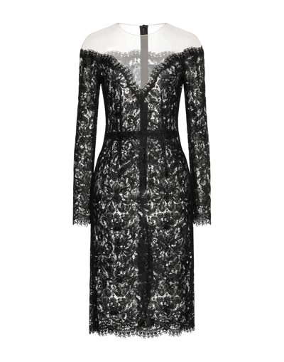 Dolce & Gabbana Midi Dresses In Black