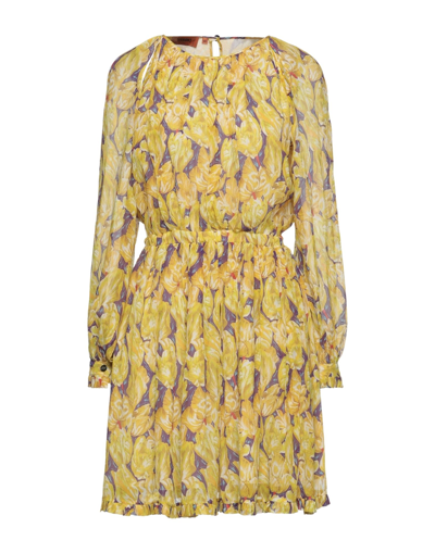 Missoni Short Dresses In Yellow