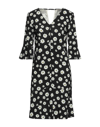 Seventy Sergio Tegon Midi Dresses In Black