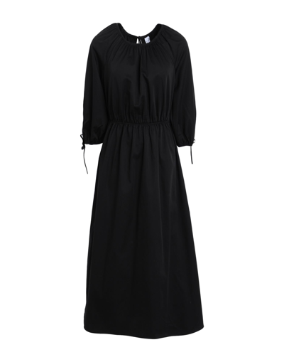 Other Stories &  Woman Midi Dress Black Size 10 Cotton
