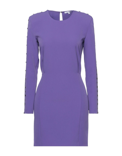 Patrizia Pepe Short Dresses In Purple