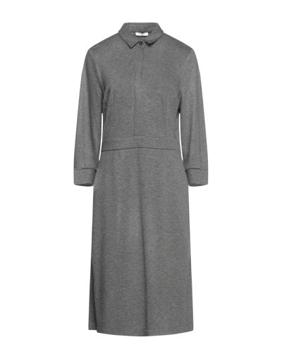 Peserico Midi Dresses In Grey