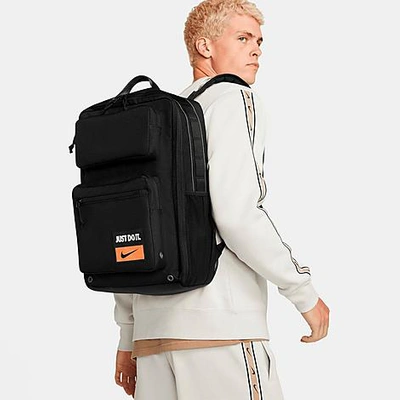 Nike Utility Speed Backpack (27l) In Black/black/total Orange