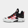 Nike Jordan Why Not Zer0.5 Basketball Shoes In White/black/grey Fog/bright Crimson