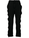 BLACK COMME DES GARÇONS ZIPPER-TRIM TROUSERS