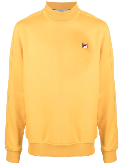 Fila Roll-neck Jumper In Yellow