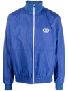 Valentino Blue Nylon Sweatshirt With Signature Vlogo In Blue