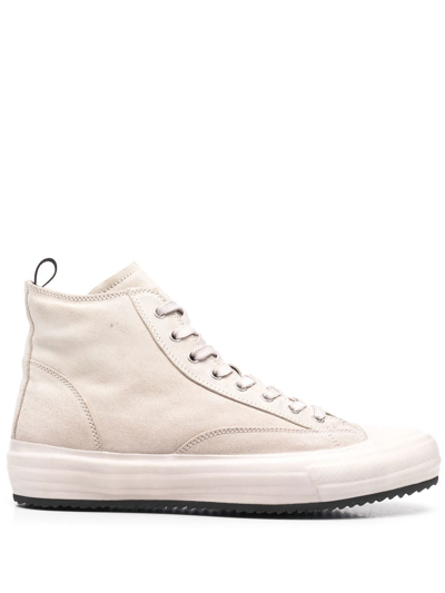 Officine Creative High-top Leather Sneakers In Neutrals