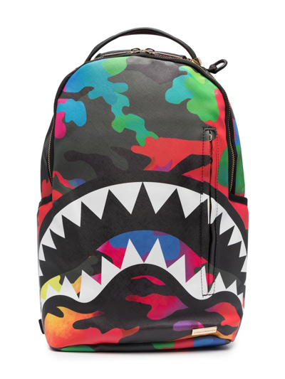 Sprayground Kid Teen Shark Teeth-print Backpack In Black