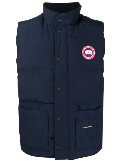 Canada Goose Freestyle Quilted Down Gilet In Atlantic Navy