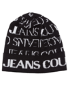 VERSACE JEANS COUTURE LOGO EMBROIDERED BEANIE HAT