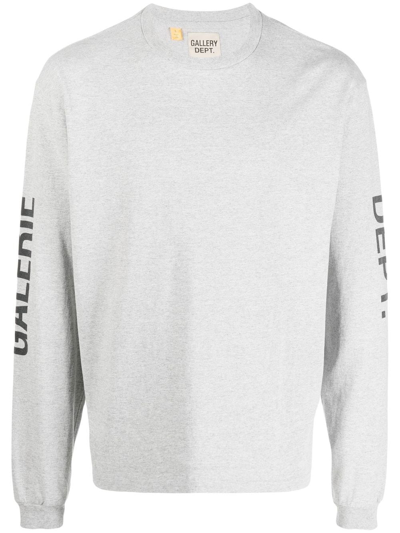 Gallery Dept. French Collector Long Sleeve T-shirt In Heather Grey