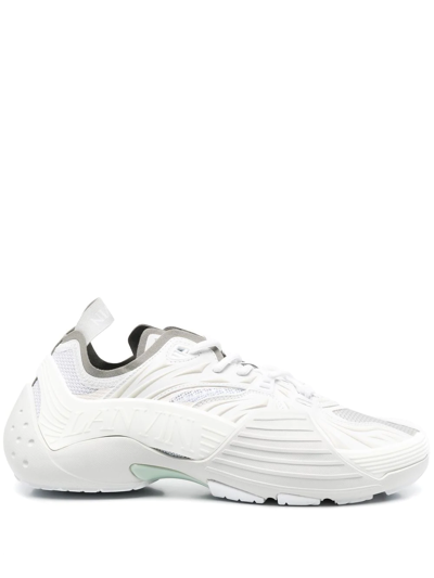 Lanvin Multicolor Fabric Trainers  Nd  Uomo 45 In White