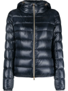 Herno Down-feather Padded Jacket In Blue