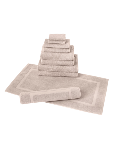 Classic Turkish Towels Arsenal 9 Pc Towel Set With Bathmat In Brown