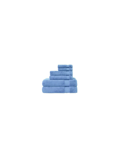 Classic Turkish Towels Amadeus 6 Pc Towel Set In Blue