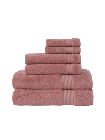 Classic Turkish Towels Amadeus 6 Pc Towel Set In Brown