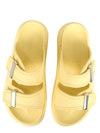 Alexander Mcqueen Oversize Slide Sandal In Yellow