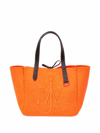 JW ANDERSON J.W. ANDERSON WOMEN'S ORANGE WOOL TOTE