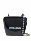 PALM ANGELS PALM ANGELS WOMEN'S BLACK PVC SHOULDER BAG