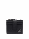 PRADA PRADA MEN'S BLACK LEATHER CARD HOLDER