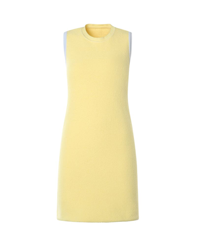Jacquemus La Robe Sorbetto Cotton Blend Dress In Yellow