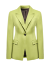 Attico Single-breasted Stretch-wool Blazer In Pistache