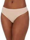 On Gossamer Cabana Cotton Blend Seamless Thong In Champagne