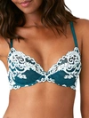 Wacoal Women's Instant Icon Underwire Bra 851322 In Deep Teal,blue