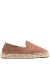 MANEBI SUEDE EMBOSSED-LOGO ESPADRILLES