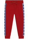 Dolce & Gabbana Dg Logo-tape Track Trousers In Red