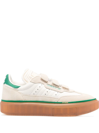 Adidas Originals Adidas Women's X Ivy Park Super Sleek 3 Strap Casual Shoes  In Wonder White/core White/gum | ModeSens