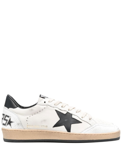 Golden Goose Men's Ball Star Distressed Leather Low-top Sneakers In Multi-colored