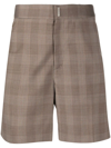 Givenchy Plaid Tailored Shorts In Neutrals