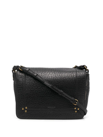 Jérôme Dreyfuss Igor Bubble Leather Crossbody Bag In Black