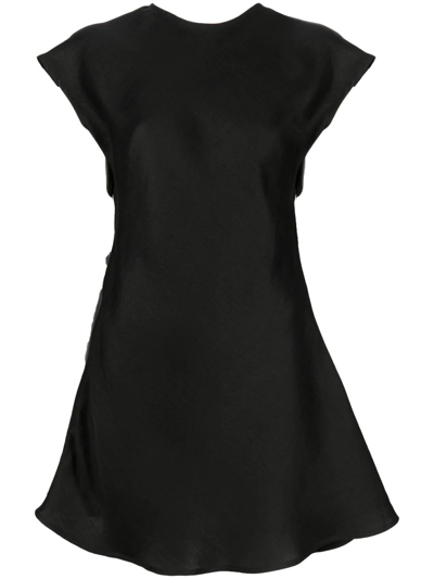 Totême Knot Short-sleeve Top In Black