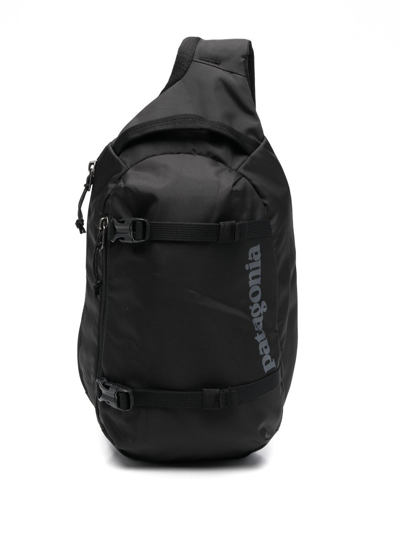 Patagonia Atom Logo-print Sling Backpack In Black