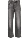 LEVI'S RIBCAGE STRAIGHT-LEG CROPPED JEANS