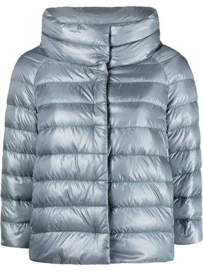 Herno Padded Down Jacket In Blue