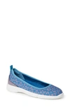 Original Comfort By Dearfoams Mia Easy Foam Flat In Blue Leopard