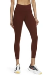 Nike One Lux 7/8 Tights In Bronze Eclipse/ Clear