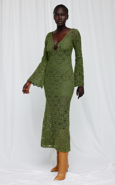 Significant Other Women's Imogen Cotton-blend Maxi Dress In Green