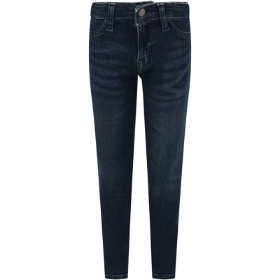Polo Ralph Lauren Kids' Blue Jeans For Boy In Denim